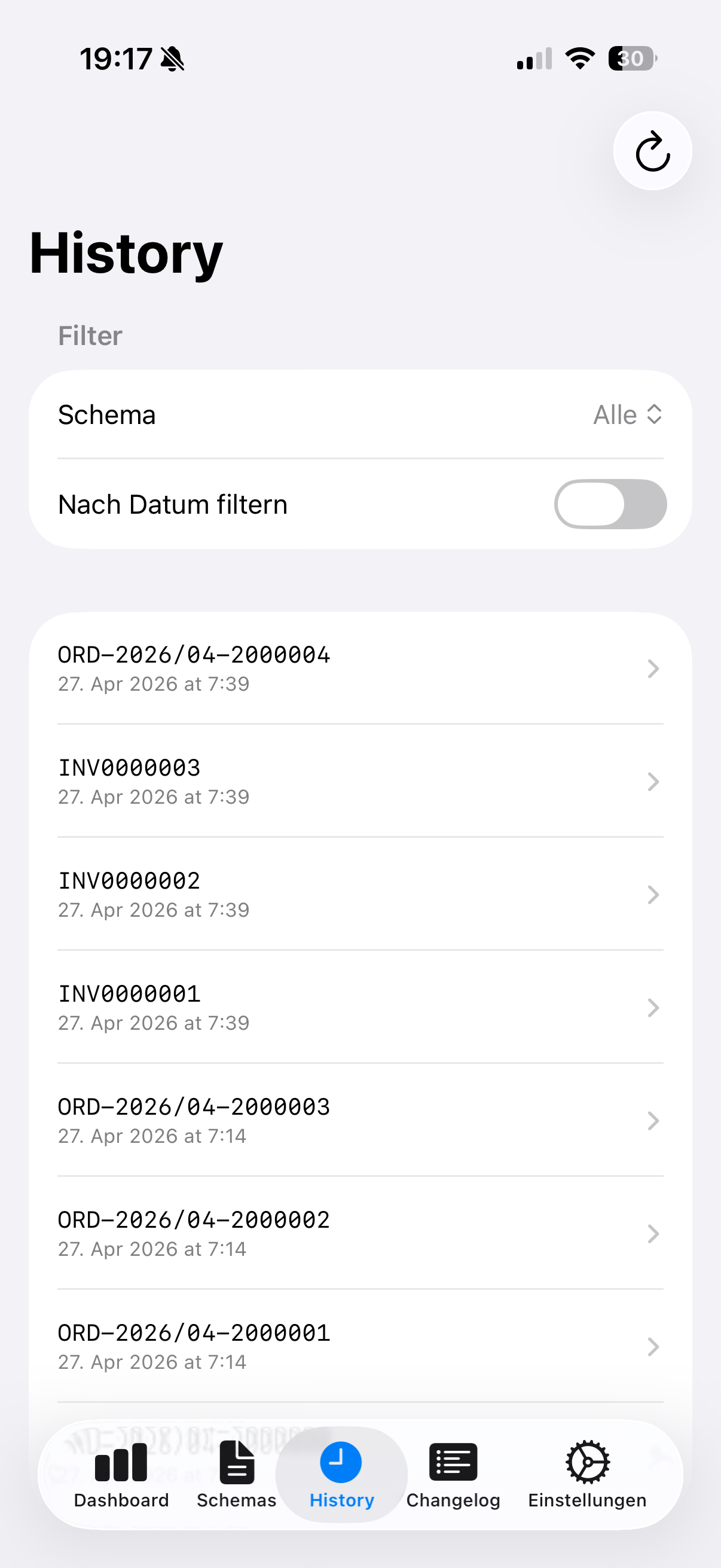 ОUЯUKΛ App – History
